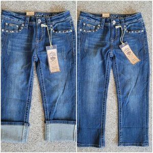 NWT L.A. Idol Capri Jeans Size 3